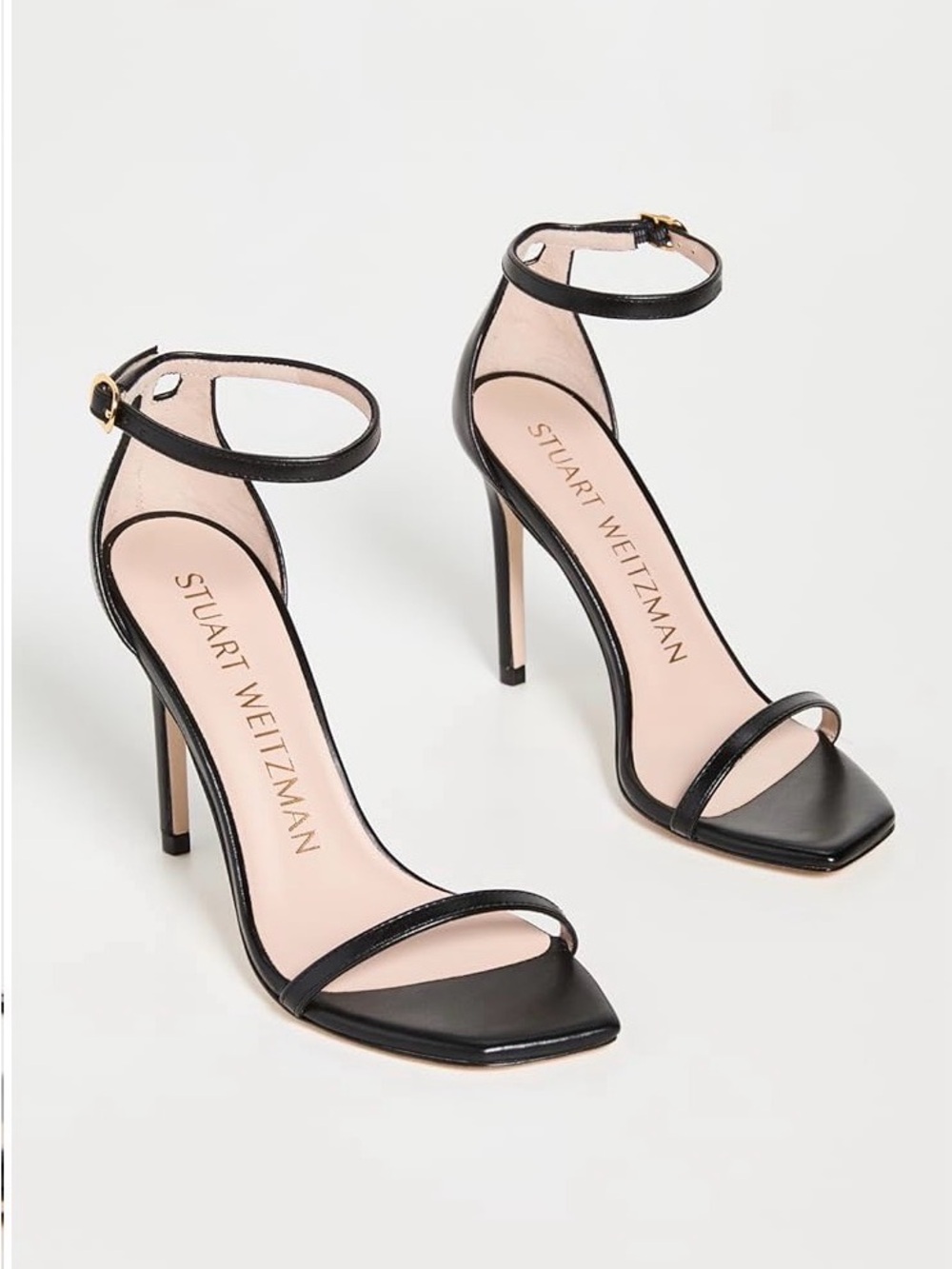 Stuart Weitzman Nudistcurve 100 Smooth Leather Heels - Picture 5 of 6
